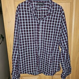 Beverly Hills Polo Club Men's Checkered Shirt - Size XL